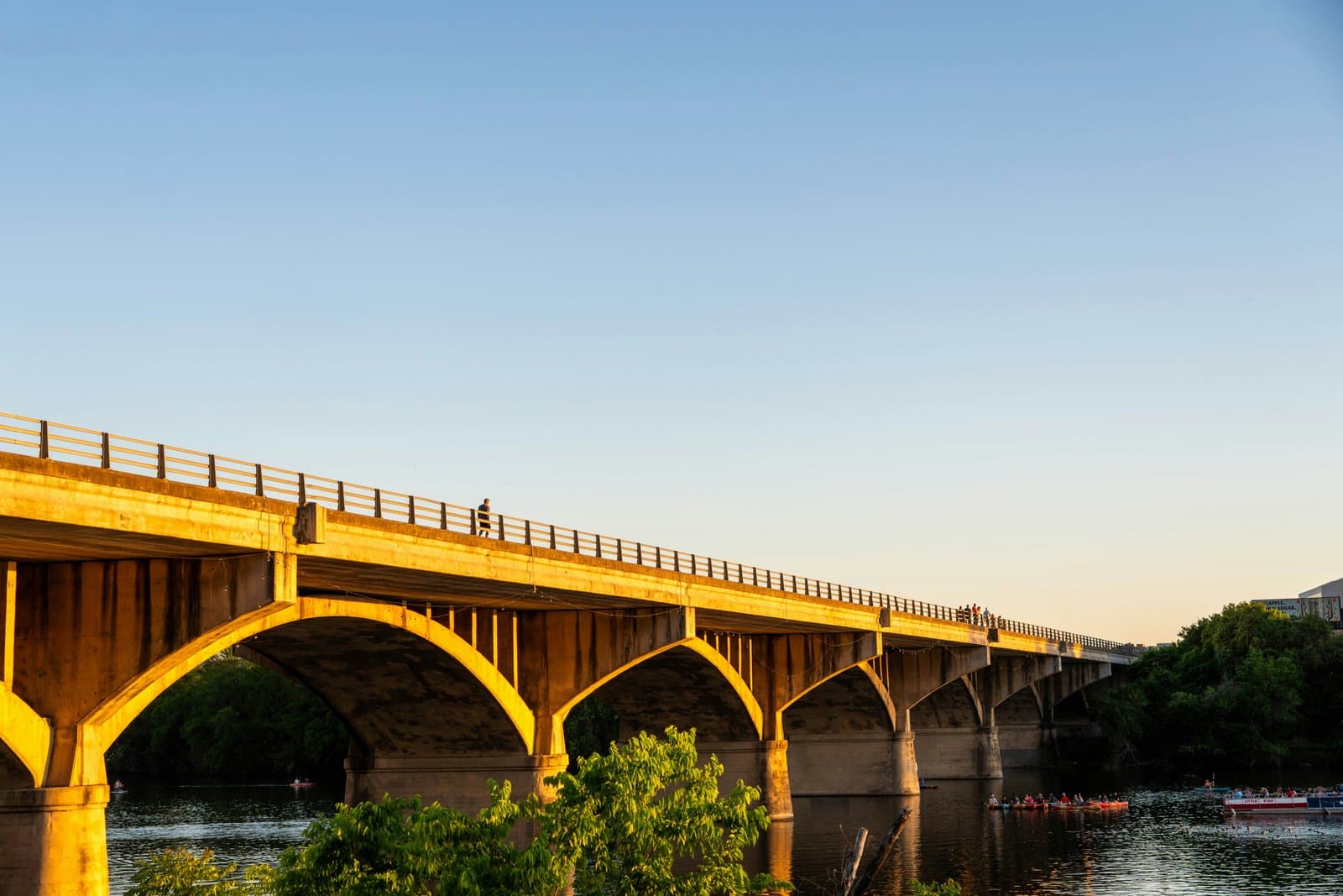 a bridge over a body of water