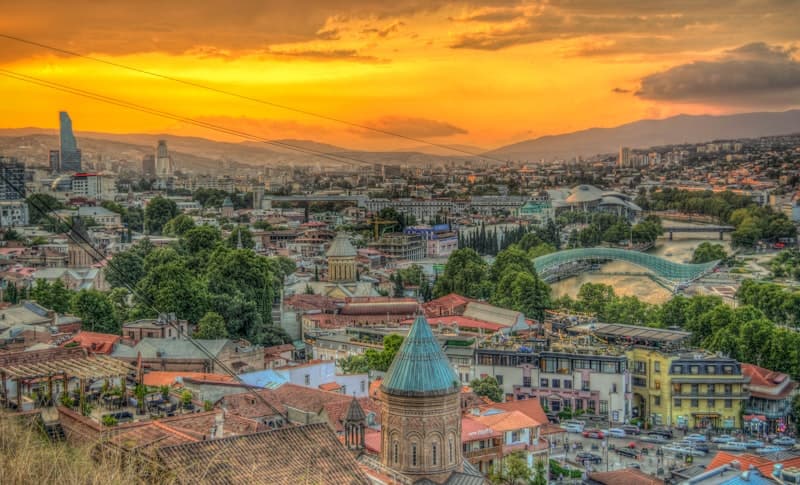 Paysage urbain de Tbilisi